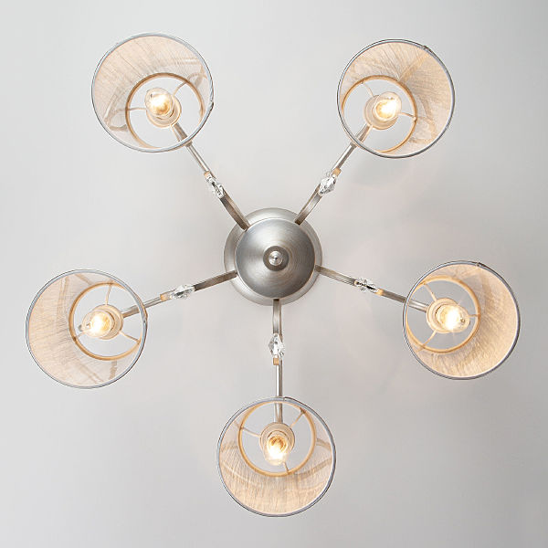 Потолочная люстра Liona 60065/5 серебро