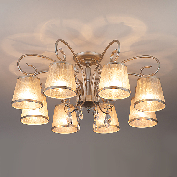 Потолочная люстра Liona 60065/8 серебро