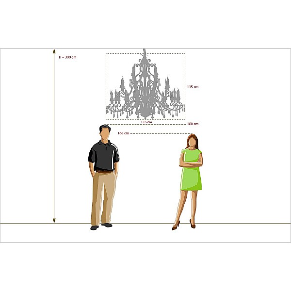 Подвесная люстра Версаче 639012828