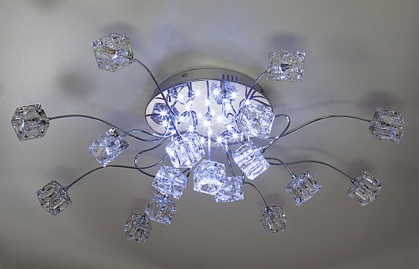 Потолочная люстра Trinity 80113/17 хром/белый