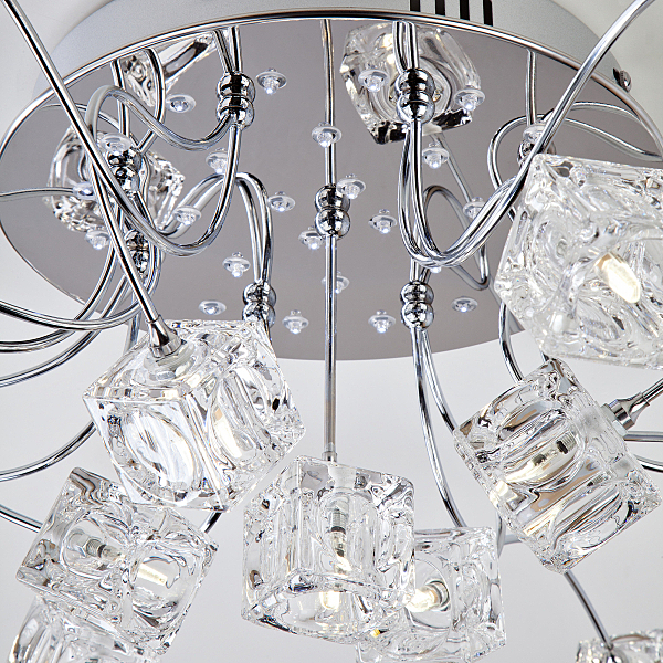 Потолочная люстра Trinity 80113/17 хром/белый
