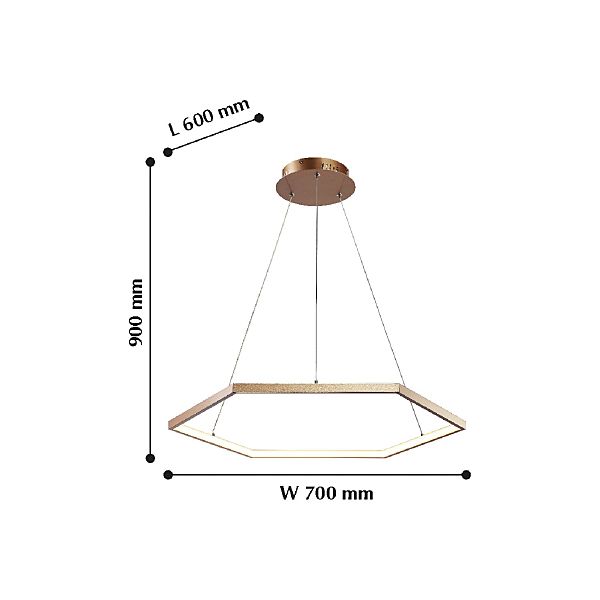 Светильник подвесной Hexagon 2103-6P