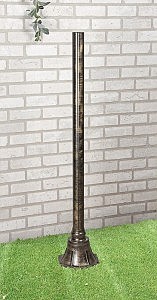 Консольный уличный светильник Столб столб 120см черное золото, арт. A023552