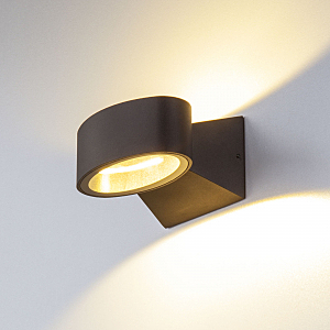 Уличный настенный светильник 1549 1549 TECHNO LED BLINC черный