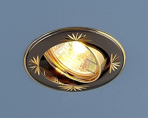 Встраиваемый светильник 104A 104A MR16 GU/GD черный/золото