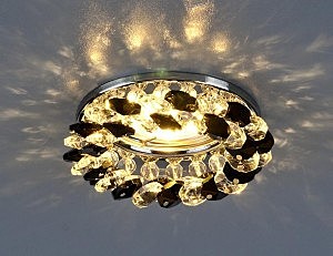 Встраиваемый светильник Elektrostandart 206 MR16 CH/BK/CL хром/черный/прозрачный