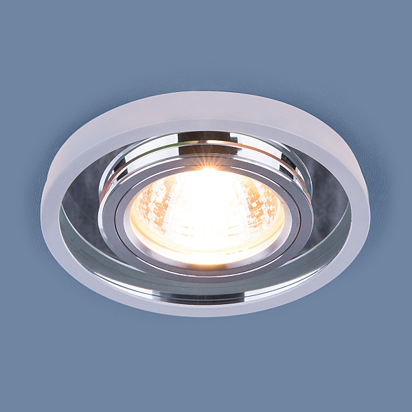 Встраиваемый светильник 7021 7021 MR16 SL/WH зеркальный/белый