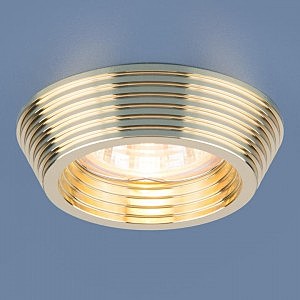 Встраиваемый светильник Elektrostandart 6066 MR16 GD золото