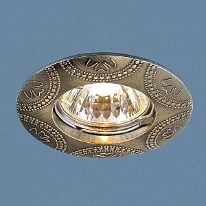 Встраиваемый светильник Elektrostandart 602 MR16 GAB бронза