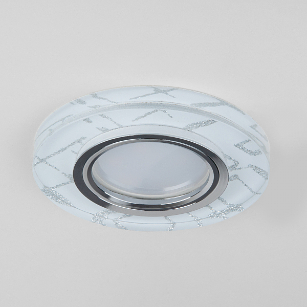 Встраиваемый светильник 8371 8371 MR16 WH/SL белый/серебро