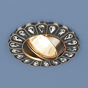 Встраиваемый светильник Elektrostandart 120078 MR16 SB бронза