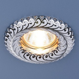 Встраиваемый светильник Elektrostandart 7001 MR16 WH/SL белый/серебро