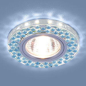 Встраиваемый светильник 2194 2194 MR16 SL/BL зеркальный/голубой