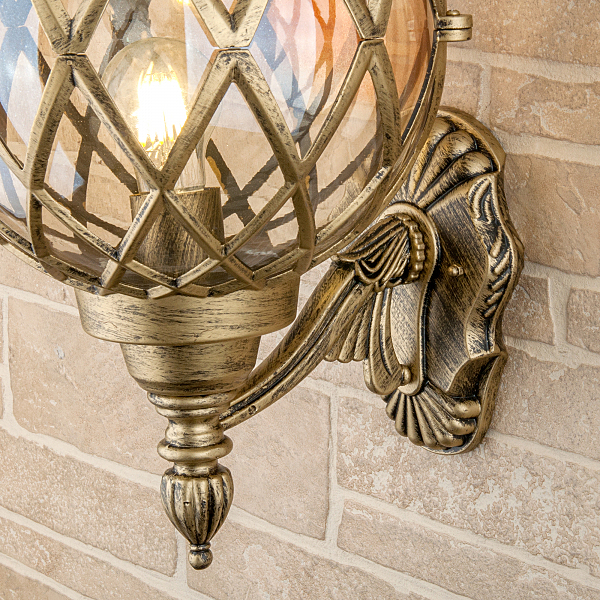 Уличный настенный светильник Sirius Sirius U черное золото