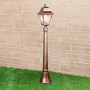 Столб фонарный уличный Altair Altair F черное золото