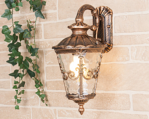 Уличный настенный светильник Diadema Diadema D (GLYF-8046D) черное золото