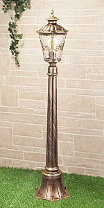 Столб фонарный уличный Diadema Diadema F (GLYF-8046F) черное золото