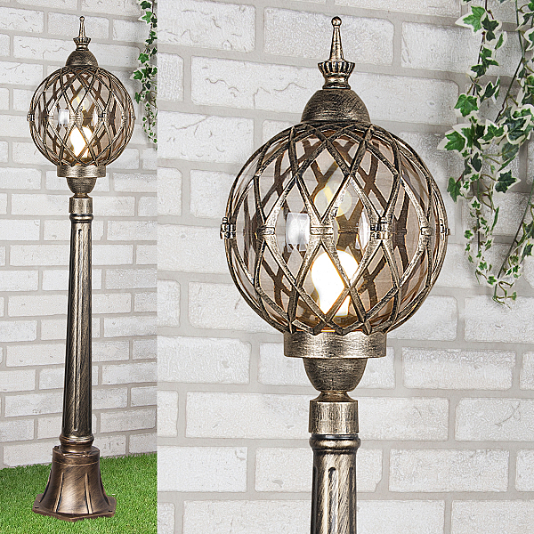 Столб фонарный уличный Sirius Sirius F черное золото