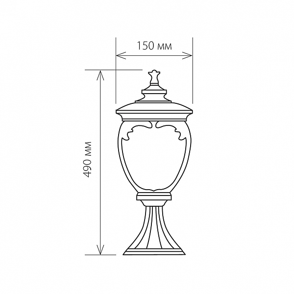 Уличный наземный светильник Andromeda Andromeda S (GLYF-8024S) черное золото