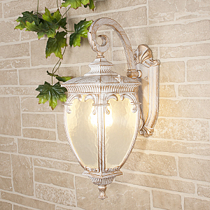 Уличный настенный светильник Andromeda Andromeda D (GLYF-8024D) белое золото