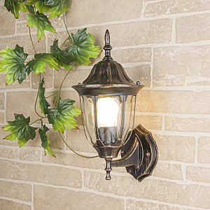 Уличный настенный светильник 1002U 1002U черное золото / 9908-B (GL 1002U)