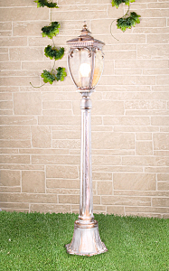 Столб фонарный уличный Andromeda Andromeda F (GLYF-8024F) белое золото