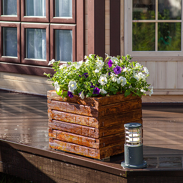 Уличный наземный светильник 1508 1508 TECHNO серый