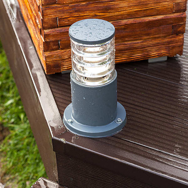 Уличный наземный светильник 1508 1508 TECHNO серый