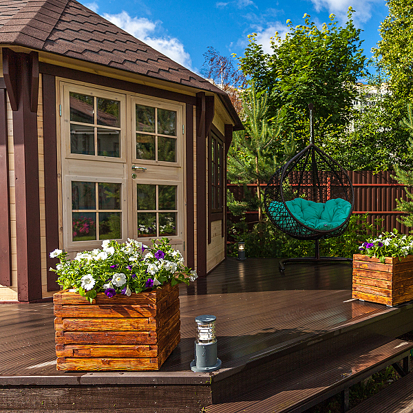 Уличный наземный светильник 1508 1508 TECHNO серый