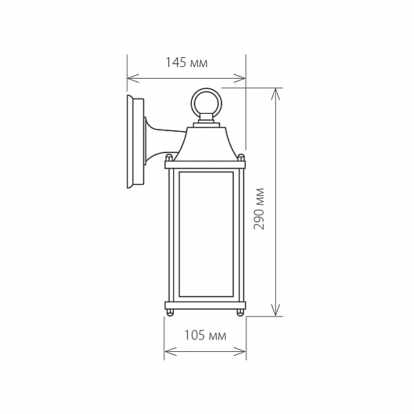 Уличный настенный светильник Brick BRICK белый (GL 1008D)