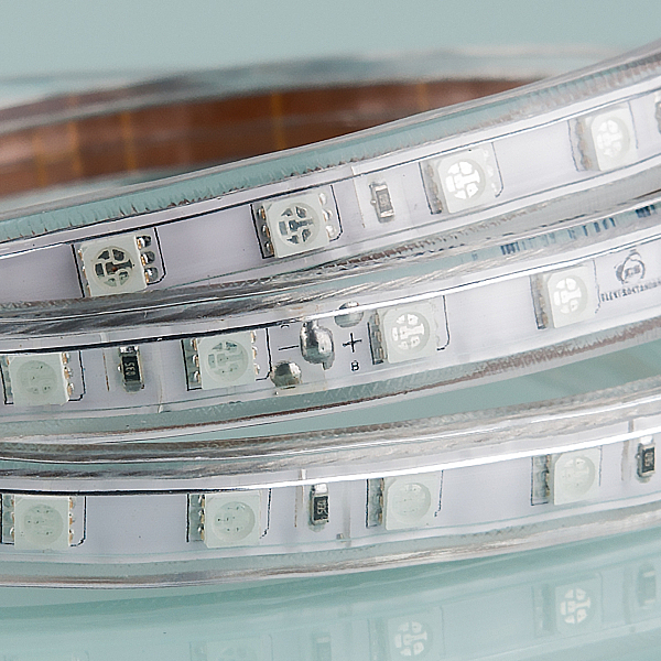 LED лента Лента 220V Лента светодиодная 220V 14,4W 60Led 5050 IP65 красный, 50 м (LSTR003 220V 14,4W IP65)