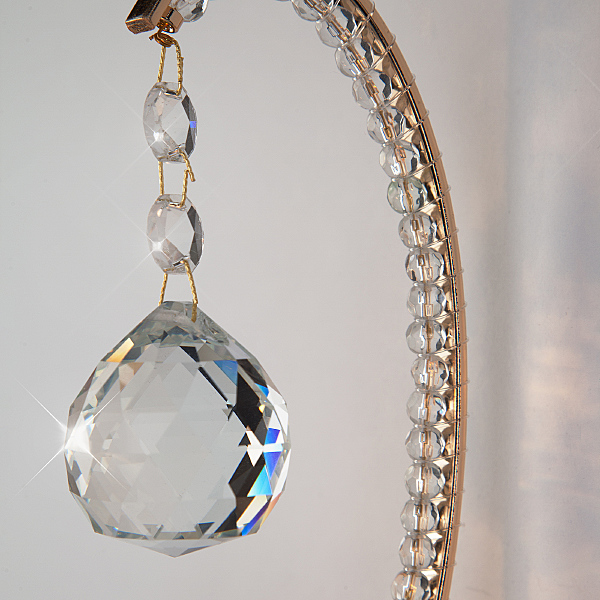 Настенное бра Ariella 10044/1 золото/прозрачный хрусталь Strotskis