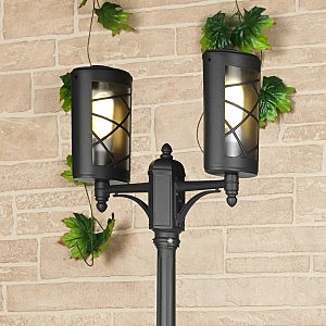 Столб фонарный уличный Premier Premier F/2 черный (GL 1017F/2)